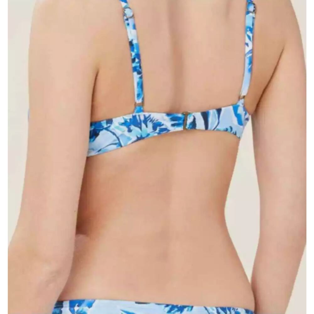Andie Swim Floral Bikini Top The Bermuda Size Small - Picture 2 of 9